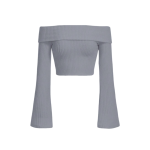 کراپ یقه قایقی - Image 9