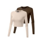 یقه گرد بیسیک آستین بلند