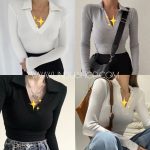 کراپ یقه مردانه آستین بلند - Image 2