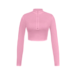 کراپ نیم زیپ آستین بلند - Image 5