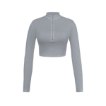 کراپ نیم زیپ آستین بلند - Image 9