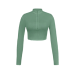 کراپ نیم زیپ آستین بلند - Image 11