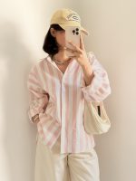 شومیز لینن راه راه ساحل - Image 2